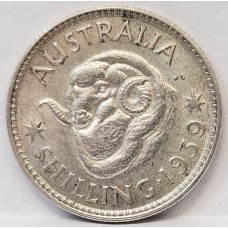 AUSTRALIA 1939 . ONE 1 SHILLING AUSTRALIA 1939 . ONE 1 SHILLING